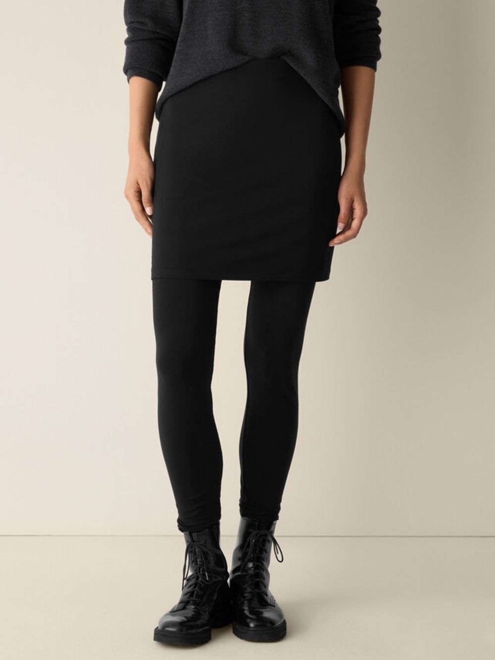 Eileen Fisher Stretch Jersey Knit Skirted Legging XS